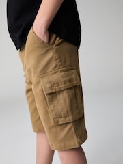 smALLSAINTS Tan Brown Boys Cargo Shorts - Image 3 of 9