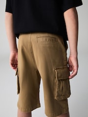 smALLSAINTS Tan Brown Boys Cargo Shorts - Image 5 of 9