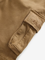 smALLSAINTS Tan Brown Boys Cargo Shorts - Image 9 of 9