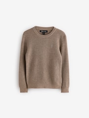 smALLSAINTS Sand Boys Waffle Knitted Jumper - Image 4 of 6
