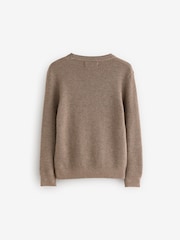 smALLSAINTS Sand Boys Waffle Knitted Jumper - Image 5 of 6