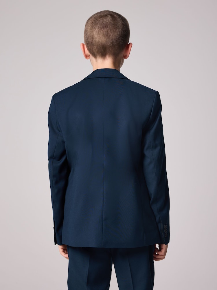 smALLSAINTS Navy Boys Slim Fit Moad Suit Jacket - Image 2 of 10