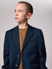 smALLSAINTS Navy Boys Slim Fit Moad Suit Jacket - Image 3 of 10