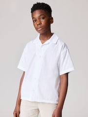 smALLSAINTS 100% Cotton Venice Revere Collar Ramskull Shirt - Image 1 de 7
