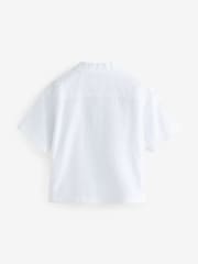 smALLSAINTS 100% Cotton Venice Revere Collar Ramskull Shirt - Image 5 de 7
