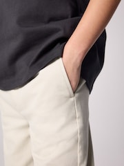 smALLSAINTS Beige Boys Relaxed Fit Sainte Suit 100% Cotton Trousers - Image 3 of 9