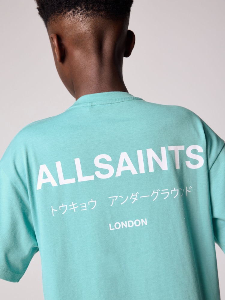 Aqua Blau - SmallSaints – übergroßes Underground-T-Shirt aus Baumwolle mit Rundhalsausschnitt - Bild 2 von 8 Aqua Blau - SmallSaints – übergroßes Underground-T-Shirt aus Baumwolle mit Rundhalsausschnitt - Bild 2 von 8