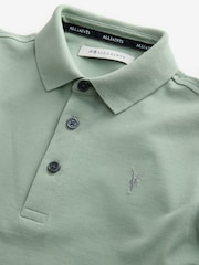 smALLSAINTS Green Boys 100% Cotton Short Sleeve Polo Shirt - Image 5 of 7