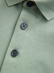 smALLSAINTS Green Boys 100% Cotton Short Sleeve Polo Shirt - Image 7 of 7