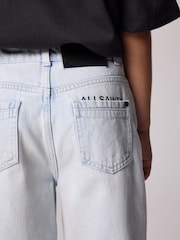 smALLSAINTS Light Blue Denim Boys Switch Shorts - Image 3 of 7