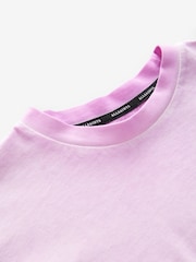 أرجواني - smALLSAINTS Oversized Pocket Washed Crew T-Shirt - صورة 8 من 8