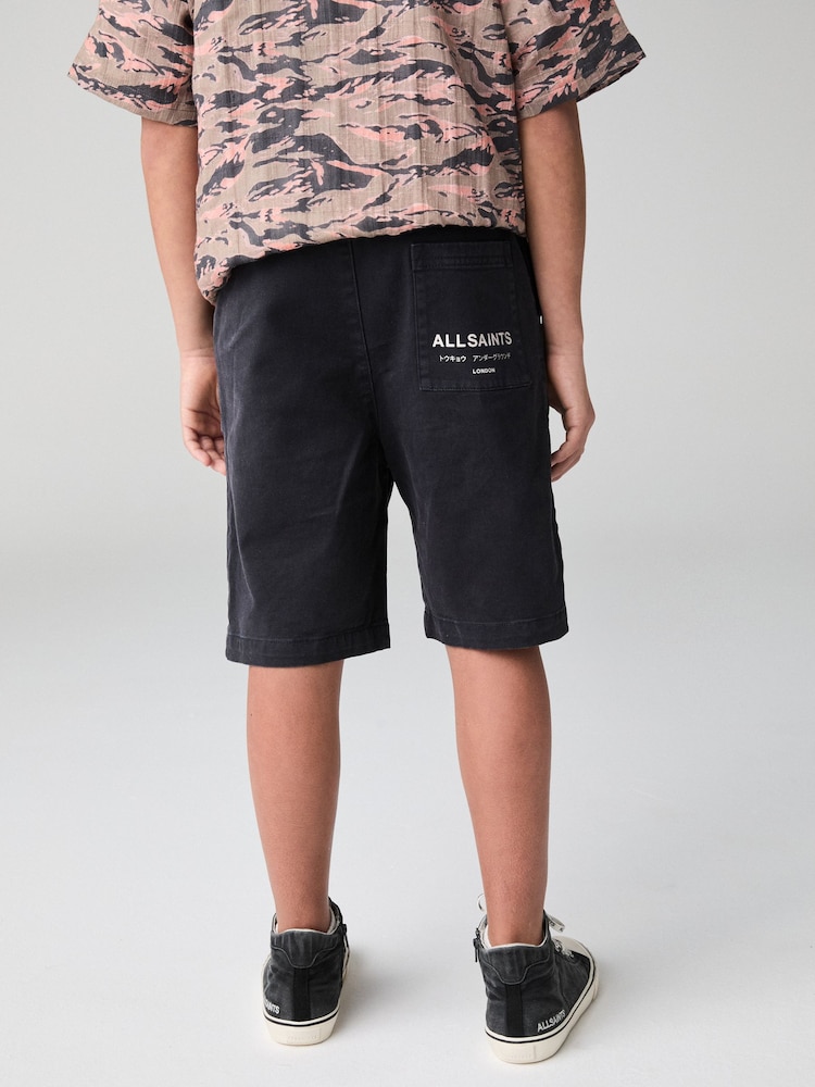 smALLSAINTS Black Underground Chino Shorts - Image 2 of 9 smALLSAINTS Black Underground Chino Shorts - Image 2 of 9