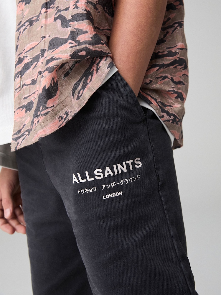 Zwart - smALLSAINTS Boys Underground Chino Shorts - Image 3 of 9