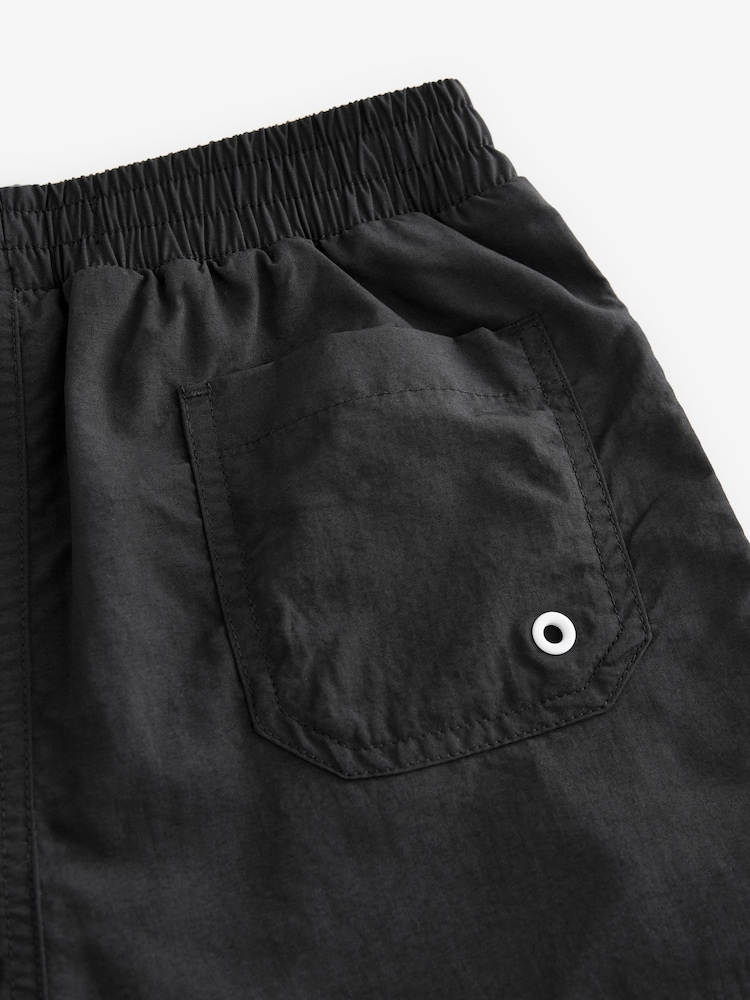 smALLSAINTS Black Underground Swim Shorts - Image 4 of 4 smALLSAINTS Black Underground Swim Shorts - Image 4 of 4