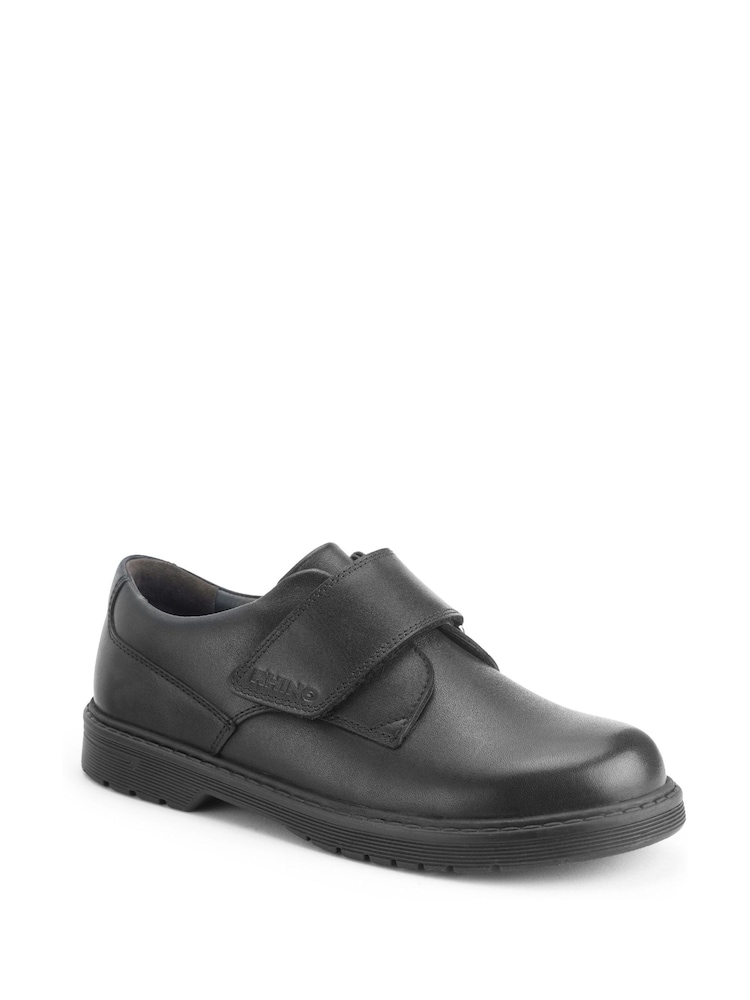 Start Rite Glint Black Leather Monk Strap School Shoes - Image 2 of 5