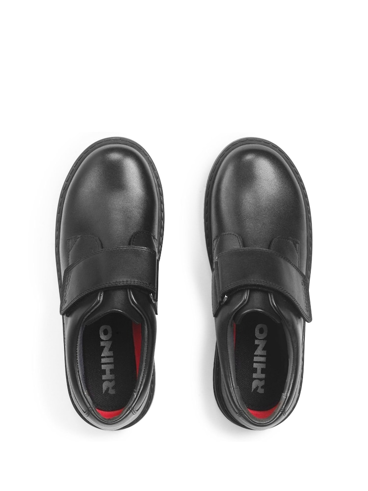 Start Rite Glint Black Leather Monk Strap School Shoes - Image 4 of 5