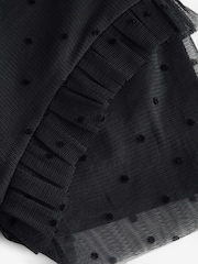 smALLSAINTS Black Oversized Presila Floral Print Mesh T-Shirt Dress - Image 9 of 9