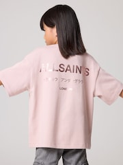 Rose/métallisé - T-shirt SmallSaints Oversize Girls Underground Col rond - Image 1 of 6