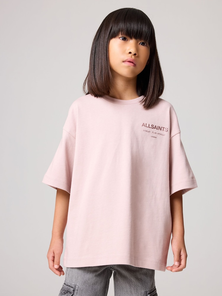 Rose/métallisé - T-shirt SmallSaints Oversize Girls Underground Col rond - Image 2 of 6