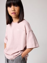 Rose/métallisé - T-shirt SmallSaints Oversize Girls Underground Col rond - Image 3 of 6