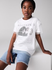 smALLSAINTS Girls Oversized Rosekis Graphic Mesh T-Shirt - صورة 1 من 8
