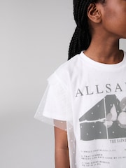smALLSAINTS Girls Oversized Rosekis Graphic Mesh T-Shirt - صورة 4 من 8