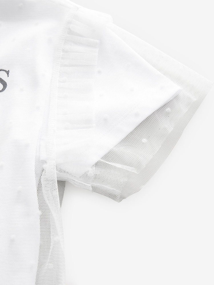 smALLSAINTS Girls Oversized Rosekis Graphic Mesh T-Shirt - Image 8 of 8 smALLSAINTS Girls Oversized Rosekis Graphic Mesh T-Shirt - Image 8 of 8