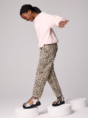 smALLSAINTS Girls Barrel Leg 100% Cotton Denim Jeans - صورة 3 من 9