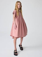 smALLSAINTS Mid Pink Girls Smock Dress - Image 2 of 8