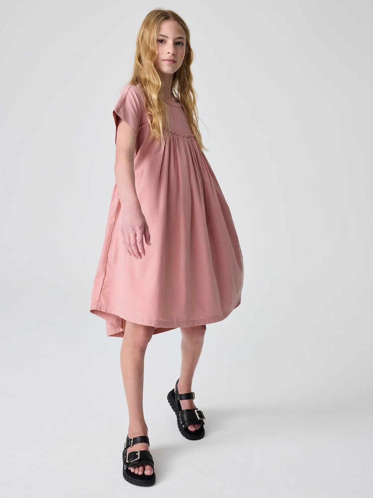smALLSAINTS Mid Pink Girls Smock Dress - Image 2 of 8