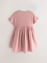 smALLSAINTS Mid Pink Girls Smock Dress - Image 6 of 8