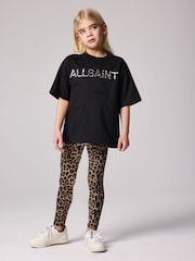 smALLSAINTS Girls Logo Oversized T-Shirt and Leggings Set - Image 1 of 9