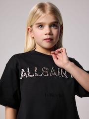 smALLSAINTS Girls Logo Oversized T-Shirt and Leggings Set - Image 3 of 9