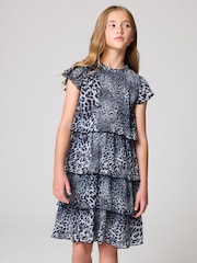 smALLSAINTS Leopard Antheia Girls Dress - Image 1 of 10