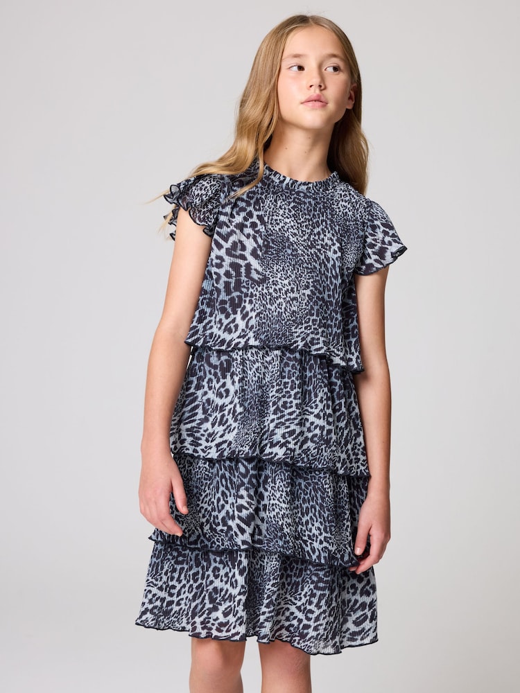 smALLSAINTS Leopard Antheia Girls Dress - Image 1 of 10