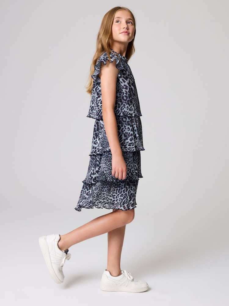 smALLSAINTS Leopard Antheia Girls Dress - Image 2 of 10