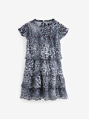 smALLSAINTS Leopard Antheia Girls Dress - Image 7 of 10