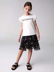 smALLSAINTS Multi Floral Print Cavalry T-Shirt and Skirt Girls Set - Image 1 of 9