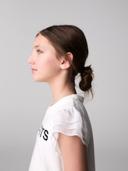 smALLSAINTS Multi Floral Print Cavalry T-Shirt and Skirt Girls Set - Image 4 of 9