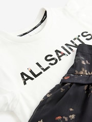 smALLSAINTS Multi Floral Print Cavalry T-Shirt and Skirt Girls Set - Image 9 of 9