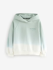 smALLSAINTS Light Green/White Girls Oversized Dana Zip Hoodie - Image 4 of 7