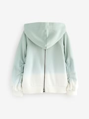 smALLSAINTS Light Green/White Girls Oversized Dana Zip Hoodie - Image 5 of 7