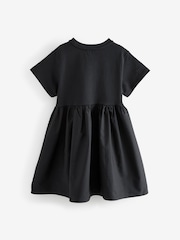 smALLSAINTS Black Girls Logo Chevron T-Shirt Dress - Image 10 of 13