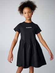 smALLSAINTS Black Girls Logo Chevron T-Shirt Dress - Image 2 of 13