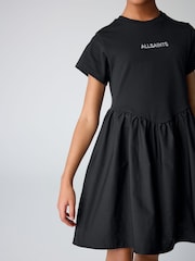smALLSAINTS Black Girls Logo Chevron T-Shirt Dress - Image 6 of 13