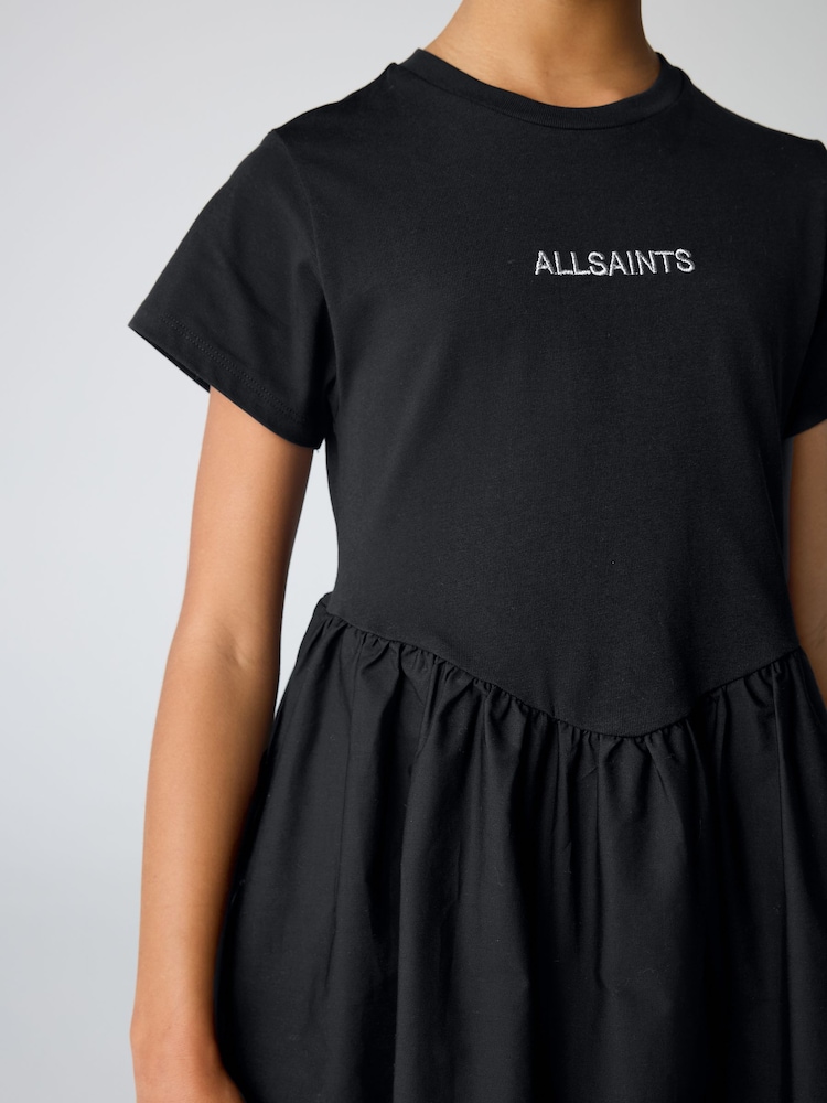smALLSAINTS Black Girls Logo Chevron T-Shirt Dress - Image 7 of 13