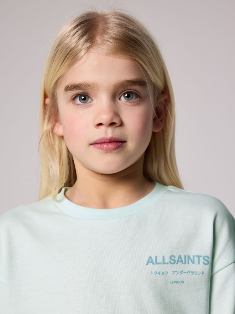 Lichtblauw - smALLSAINTS Oversized Girls Underground Crew T-Shirt - Image 4 of 9