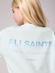 Голубой - smALLSAINTS Oversized Girls Underground Crew T-Shirt - Image 5 of 9