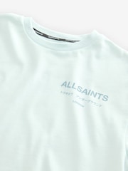 Голубой - smALLSAINTS Oversized Girls Underground Crew T-Shirt - Image 8 of 9