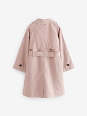 smALLSAINTS Pink Girls Oversized Kikki Trench Coat - Image 10 of 12
